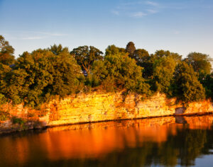 limestone cliffs